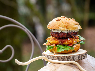 Cr&eacute;ation d'un burger sur le th&egrave;me du Royan
